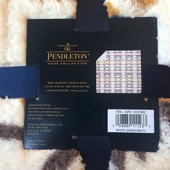 Pendleton Sherpa Fleece Blanket - King Size - Picture 7 of 11